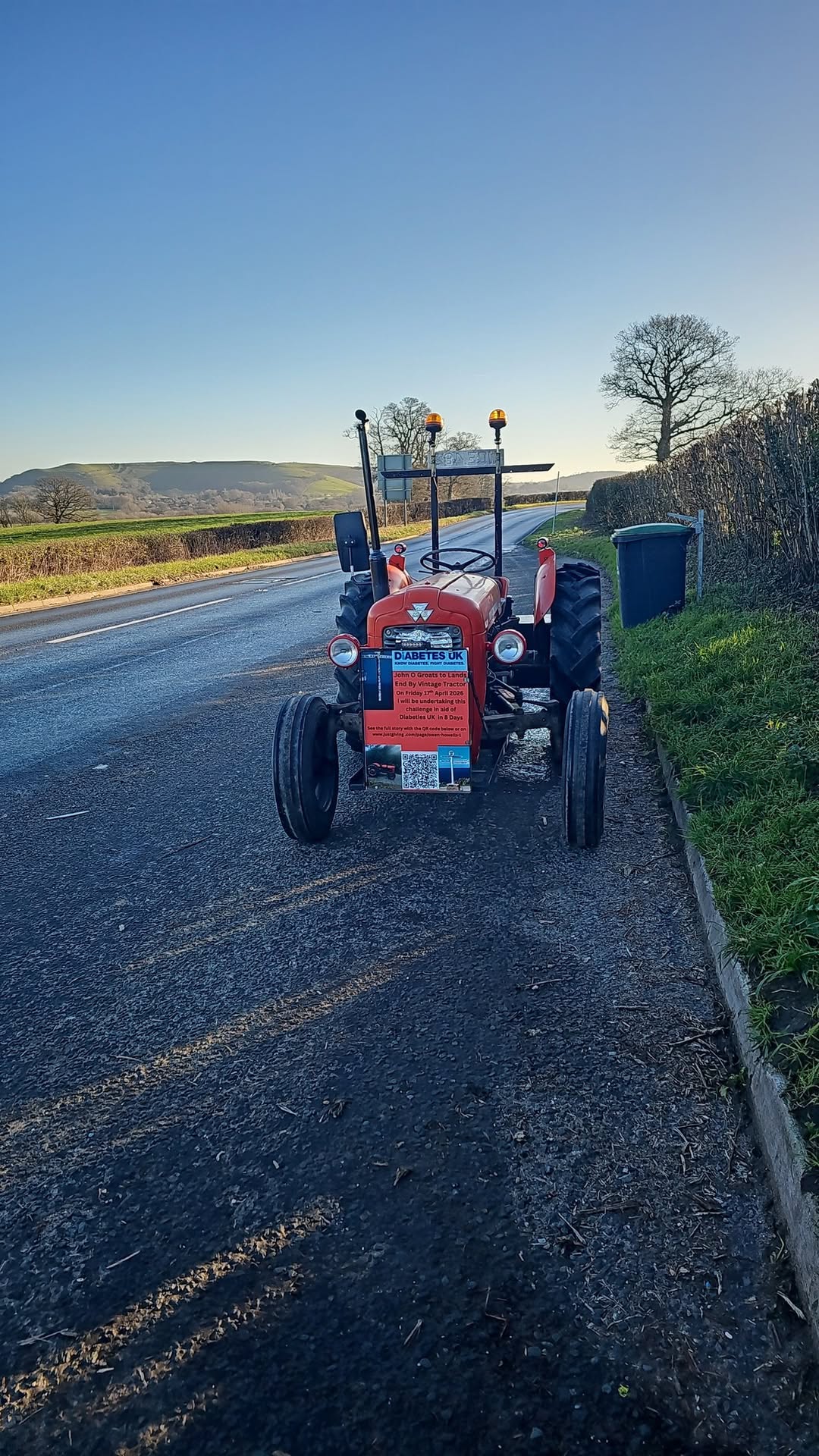 Vintage tractor charity run